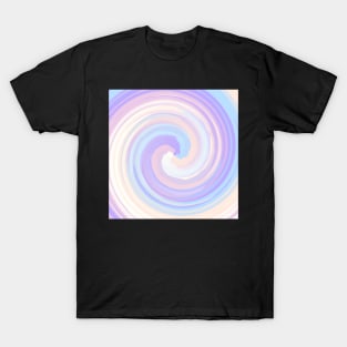 Pencil Stroke Swirl of Soft Pastel Colors T-Shirt